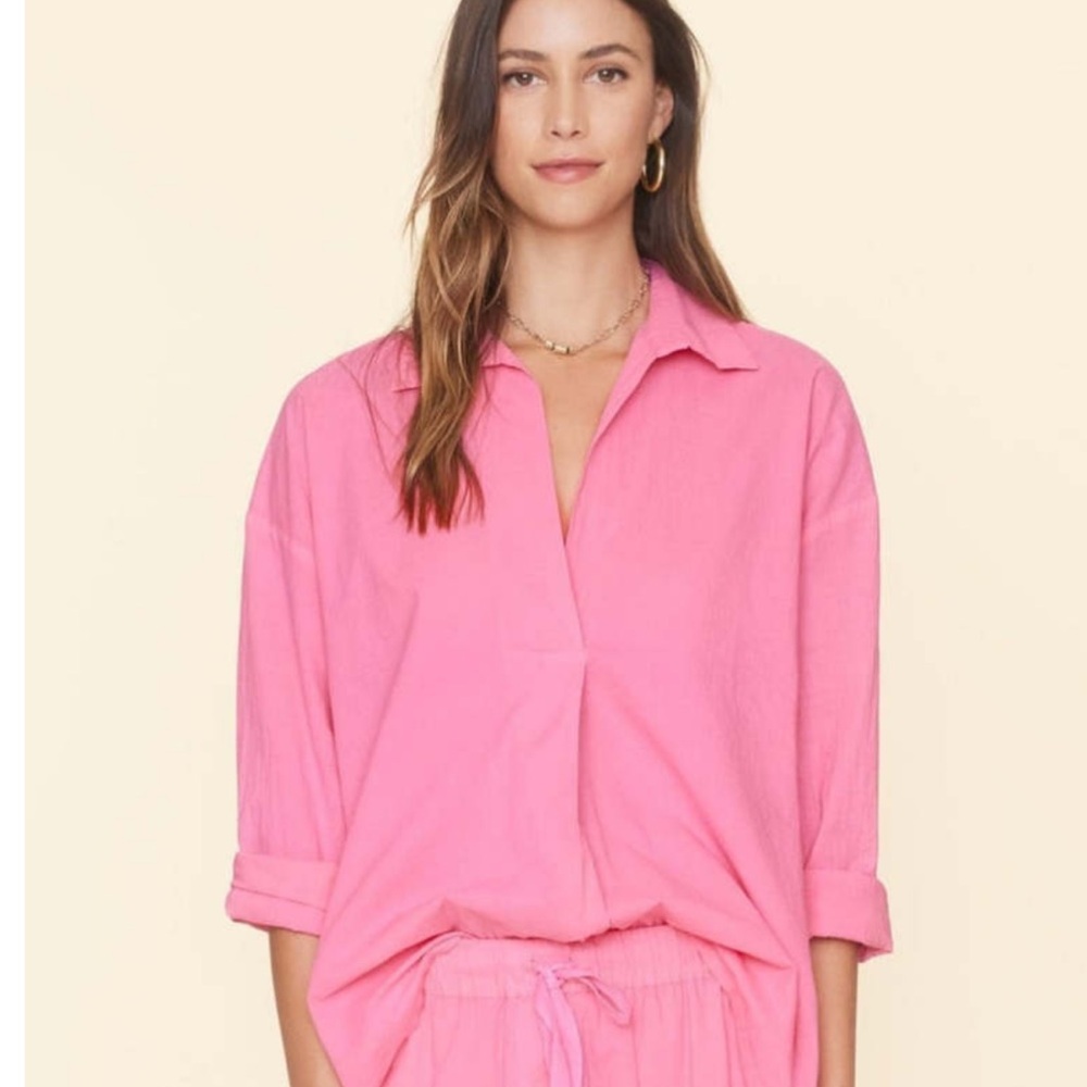 NWT Xirena Rose Pink Henry Top XS